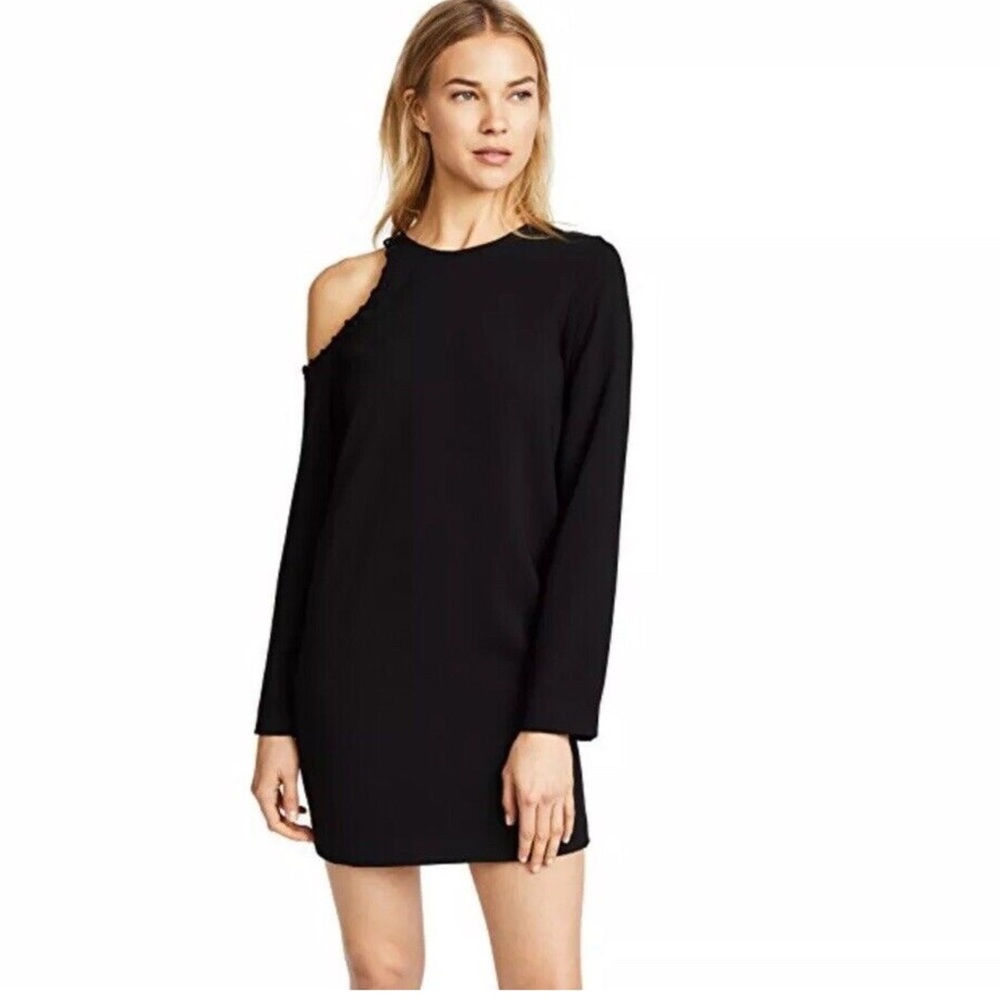 IRO Woman’s Black Cold Shoulder Midi Dress. Size 4.